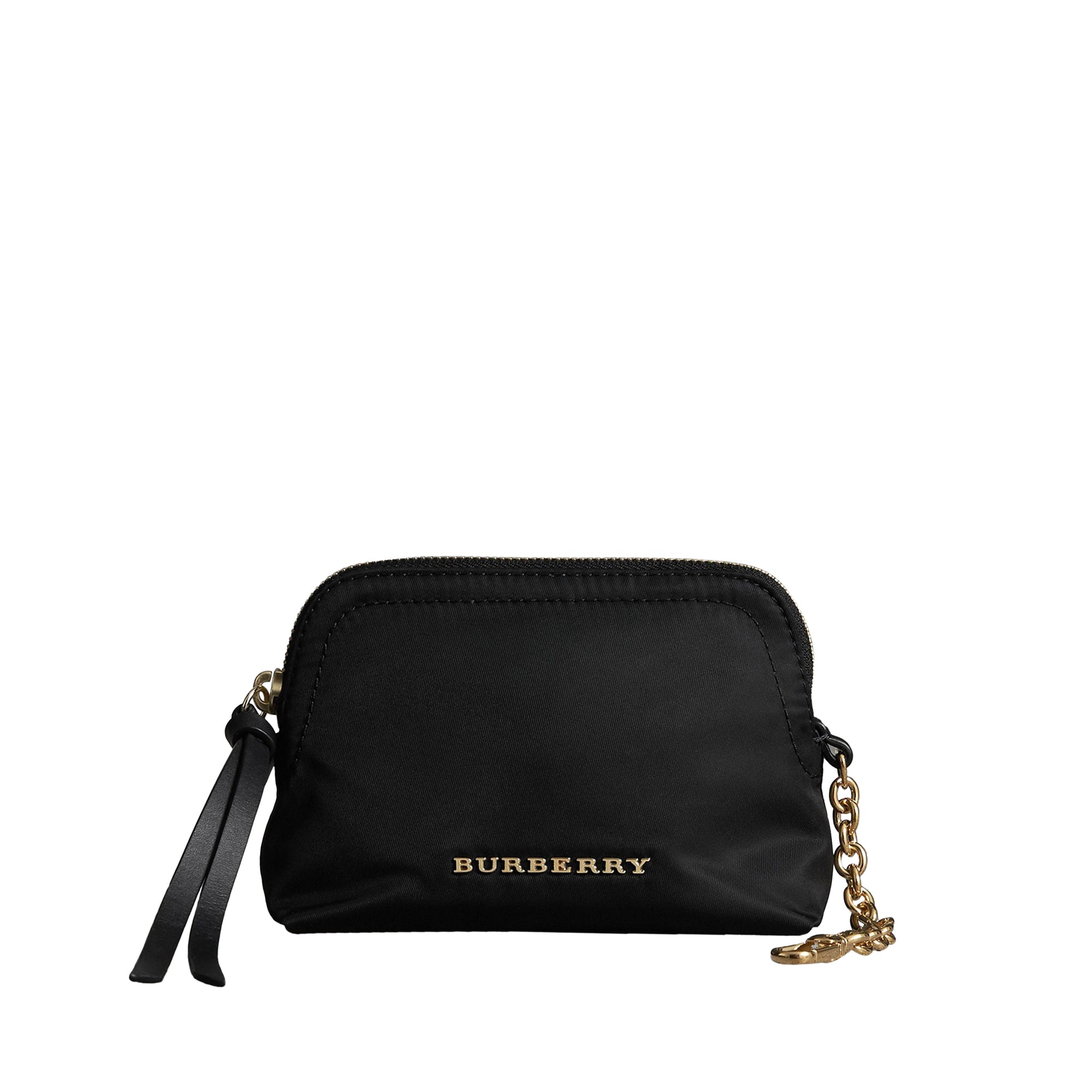 Petite pochette zippée en nylon technique - Black