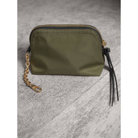 Petite pochette zippée en nylon technique - Canvas Green