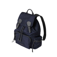 Grand sac The Rucksack en nylon technique et cuir - Ink Blue