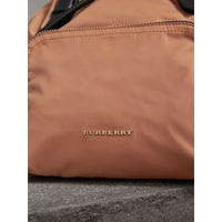 Sac The Rucksack moyen en nylon technique et cuir - Light Flax