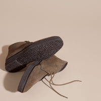Bottines chukka en cuir velours avec semelles en crêpe - Khaki