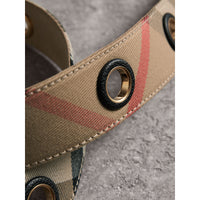 Ceinture à motif House check avec œillets - House Check