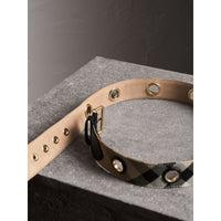 Ceinture à motif House check avec œillets - House Check