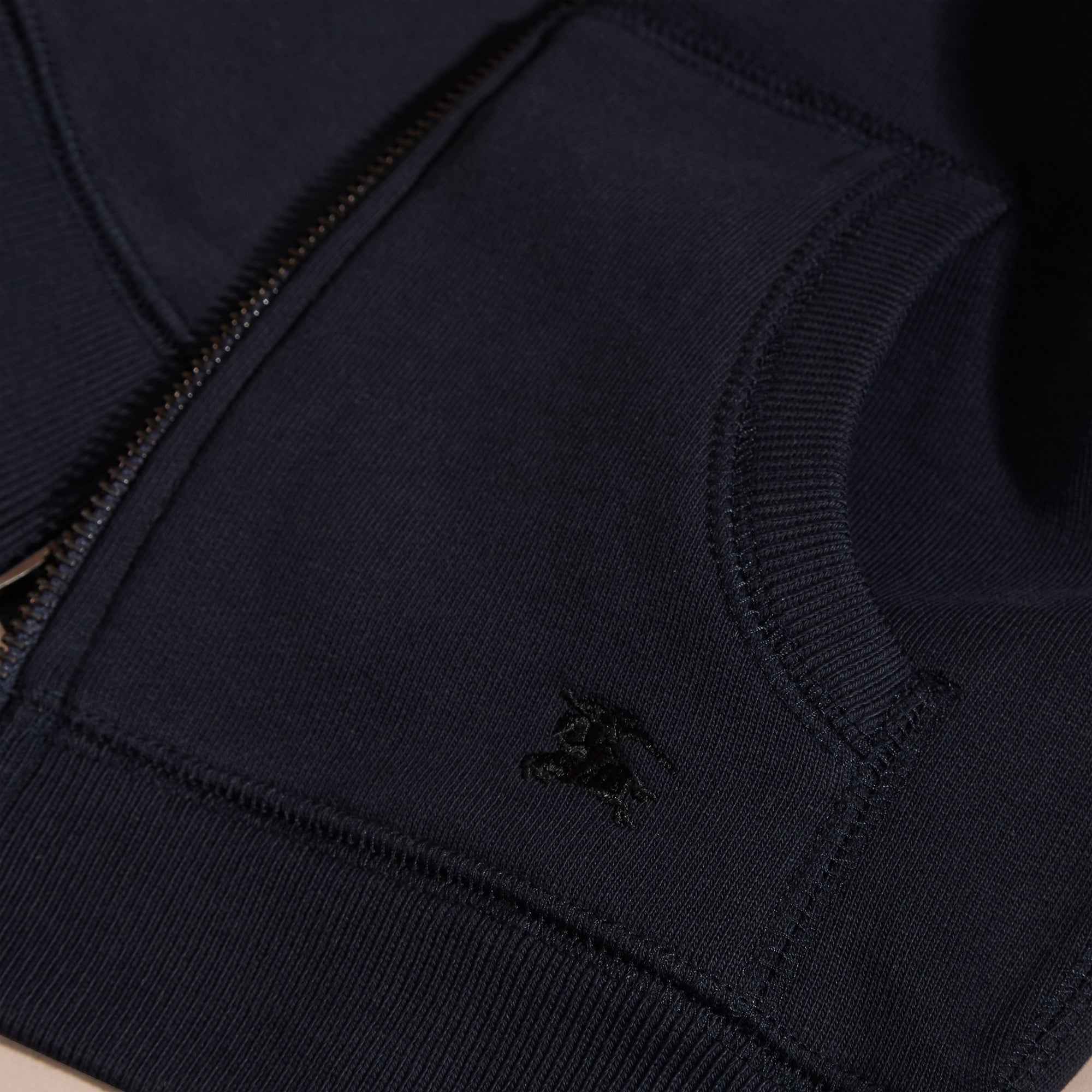 Haut en coton à capuche - Dark Navy