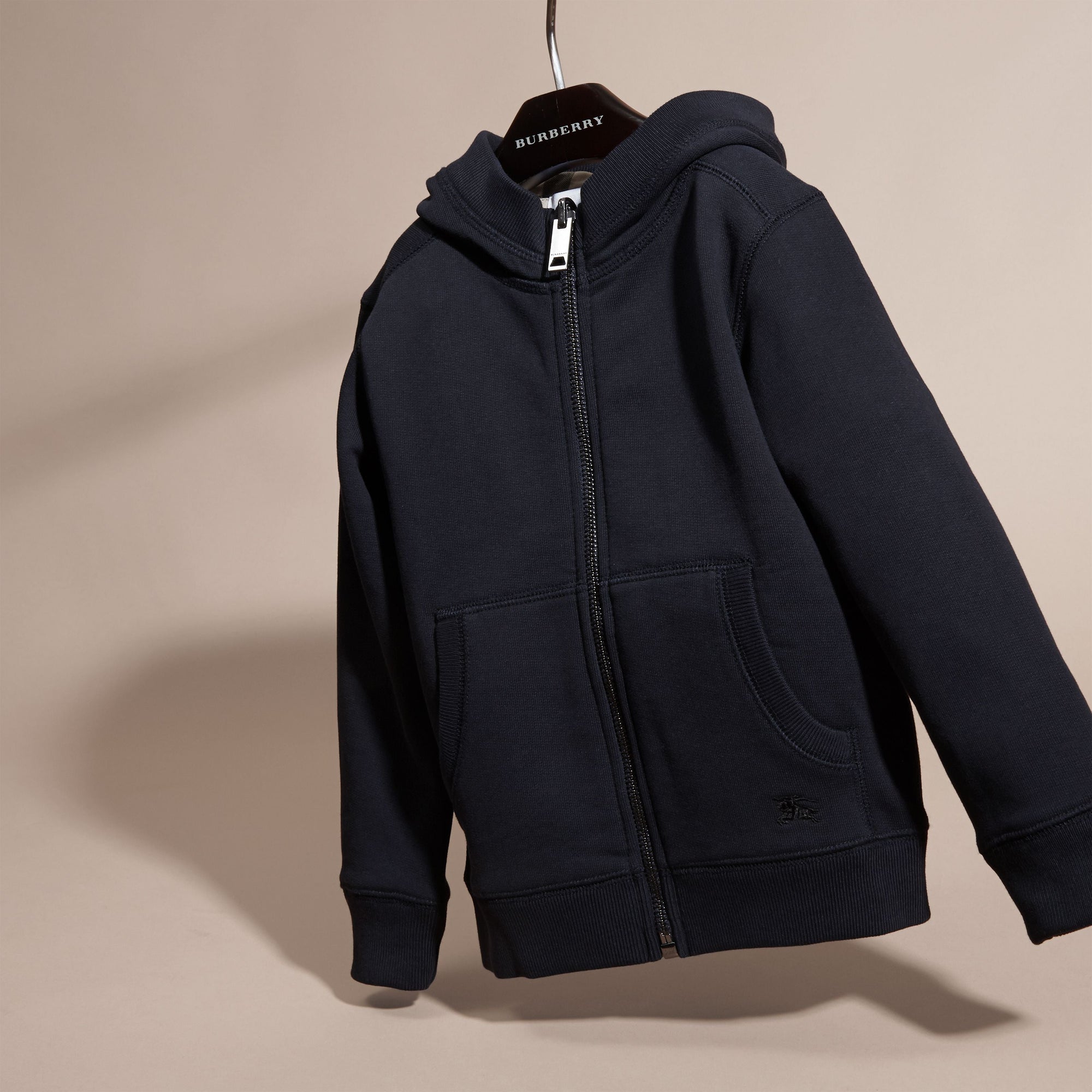 Haut en coton à capuche - Dark Navy