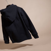 Haut en coton à capuche - Dark Navy