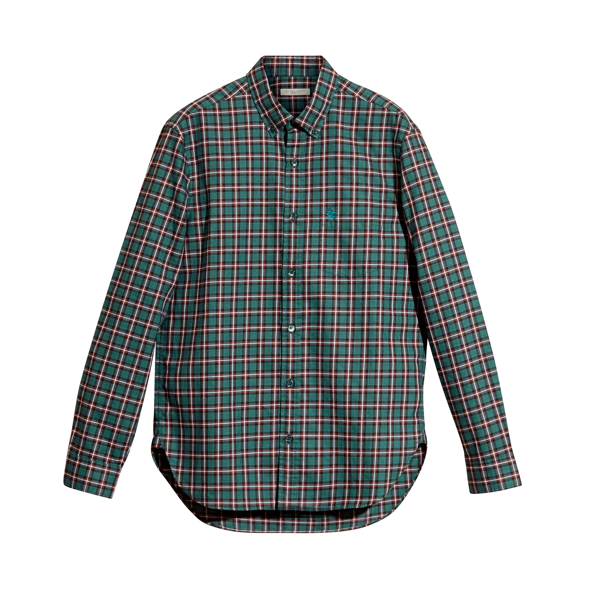 Chemise tartan en sergé de coton - Dark Teal Green