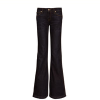 Jean évasé en denim extensible - Mid Indigo