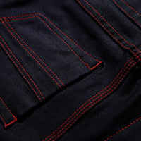 Jean évasé en denim extensible - Indigo