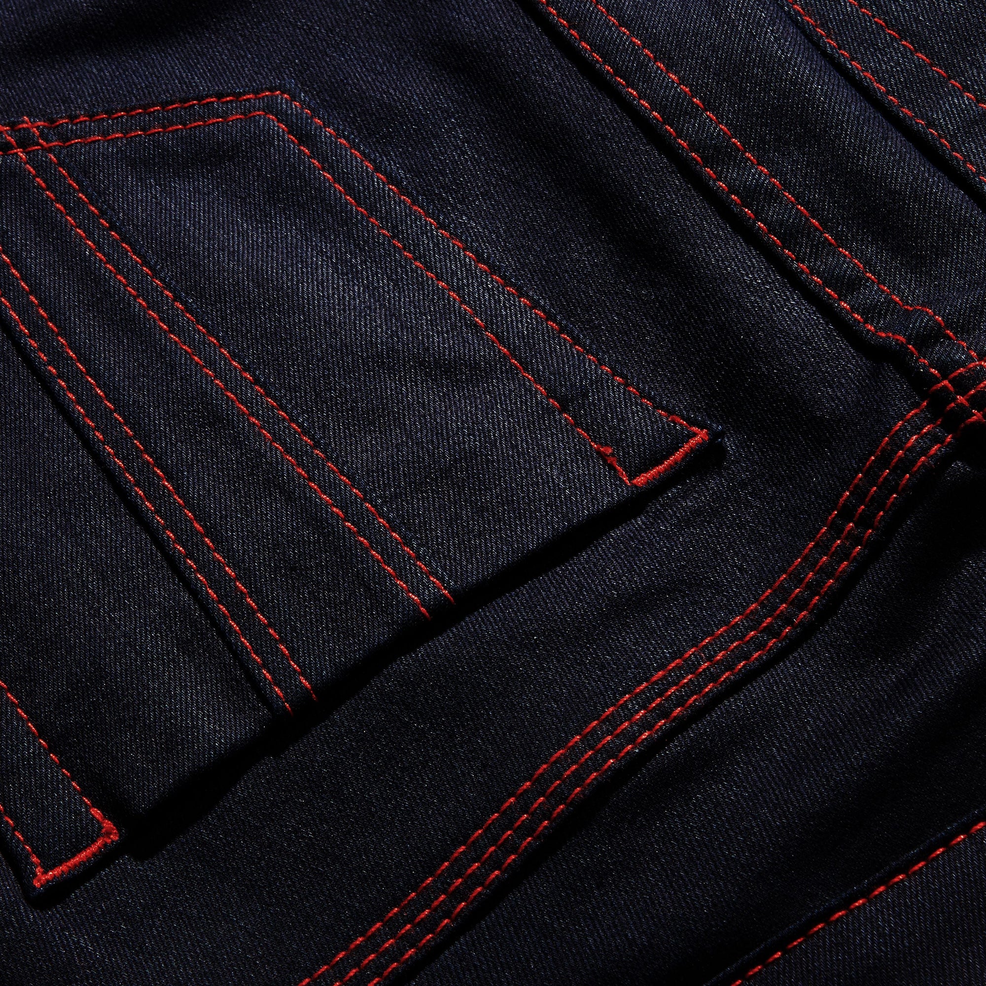Jean évasé en denim extensible - Indigo