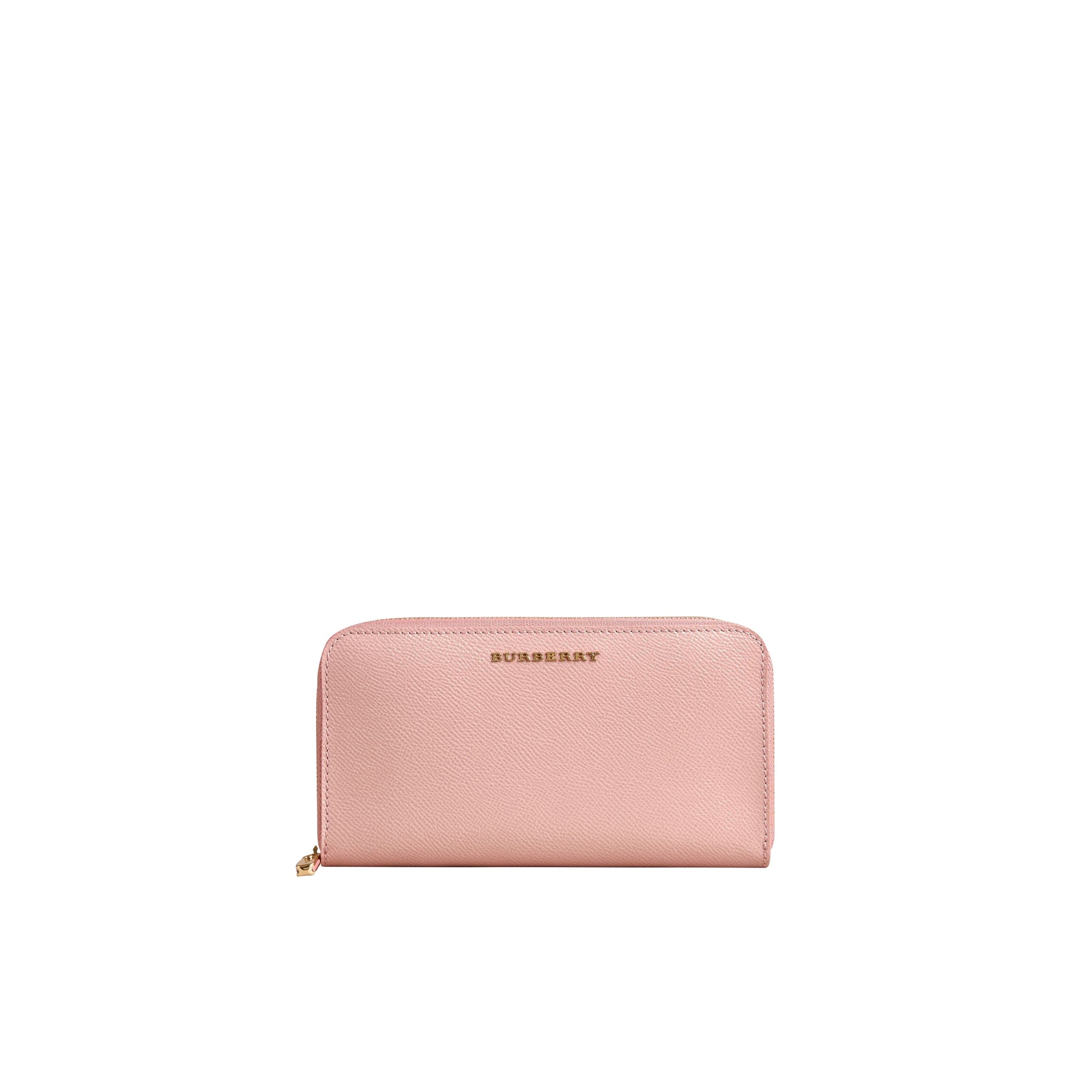 Portefeuille zippé en cuir London verni - Ash Rose