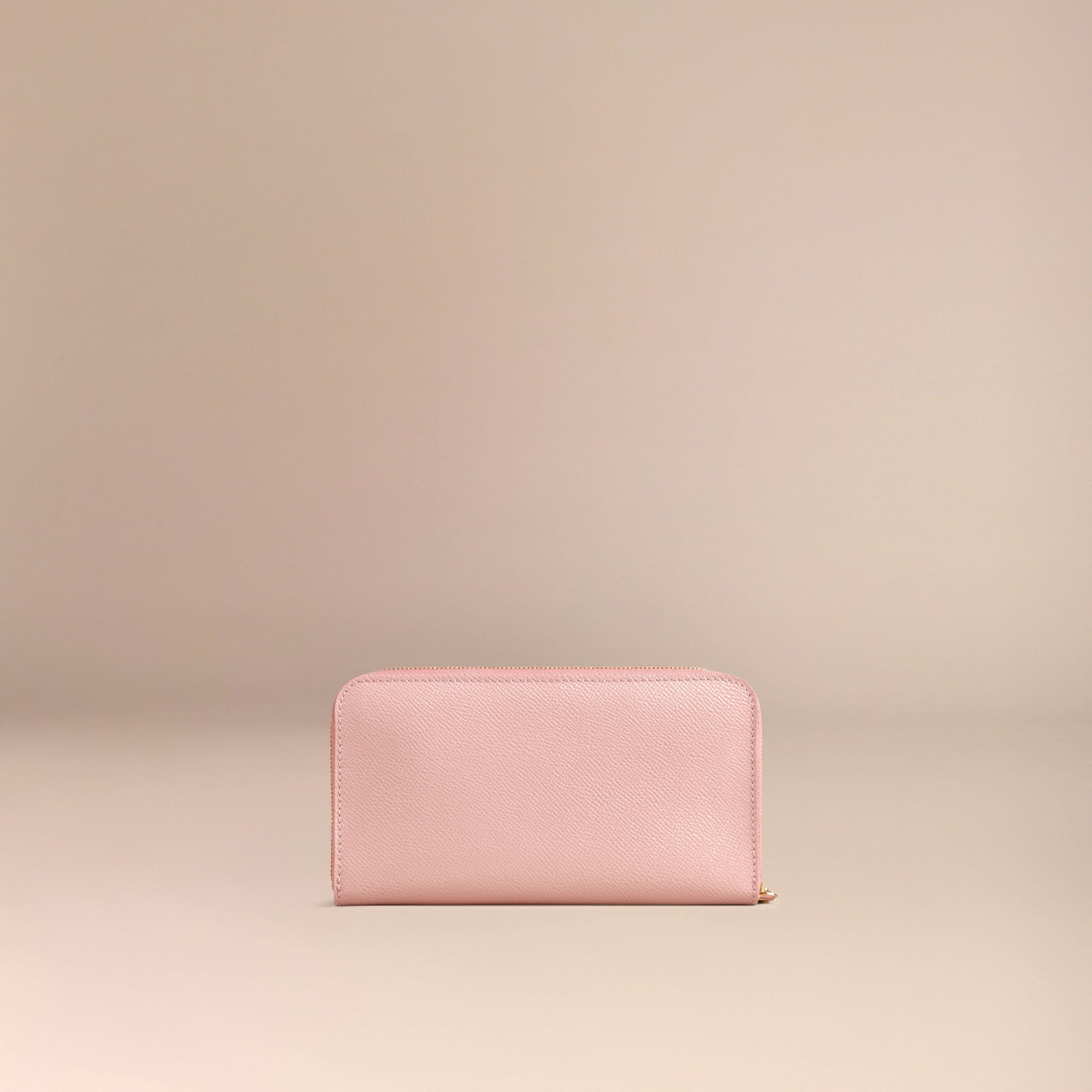 Portefeuille zippé en cuir London verni - Ash Rose