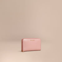 Portefeuille zippé en cuir London verni - Ash Rose