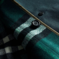 Trench-coat avec surcol en shearling & gilet intérieur - Racing Green