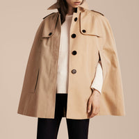 Cape trench en gabardine de coton - Honey