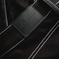 Jean skinny stretch avec surpiqûres contrastantes - Black