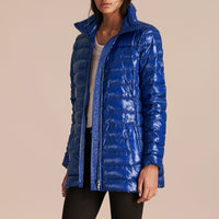 Parka bordée de fourrure avec veste rembourrée amovible - Ink Blue
