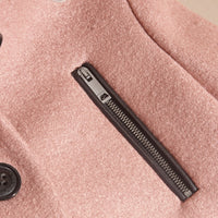 Manteau en laine avec zip - Pale Ash Rose