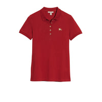 Polo en piqué de coton extensible - Military Red