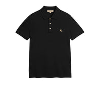 Polo en piqué de coton - Black
