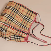 Petit sac The Canter avec motif Horseferry check - Honey & Antique Rose