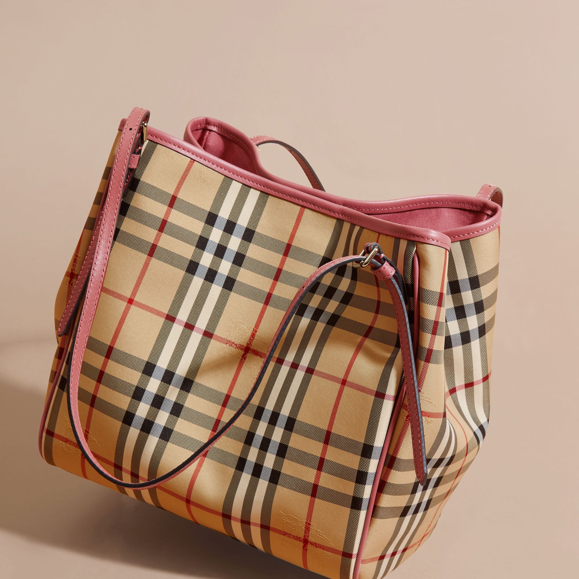Petit sac The Canter avec motif Horseferry check - Honey & Antique Rose