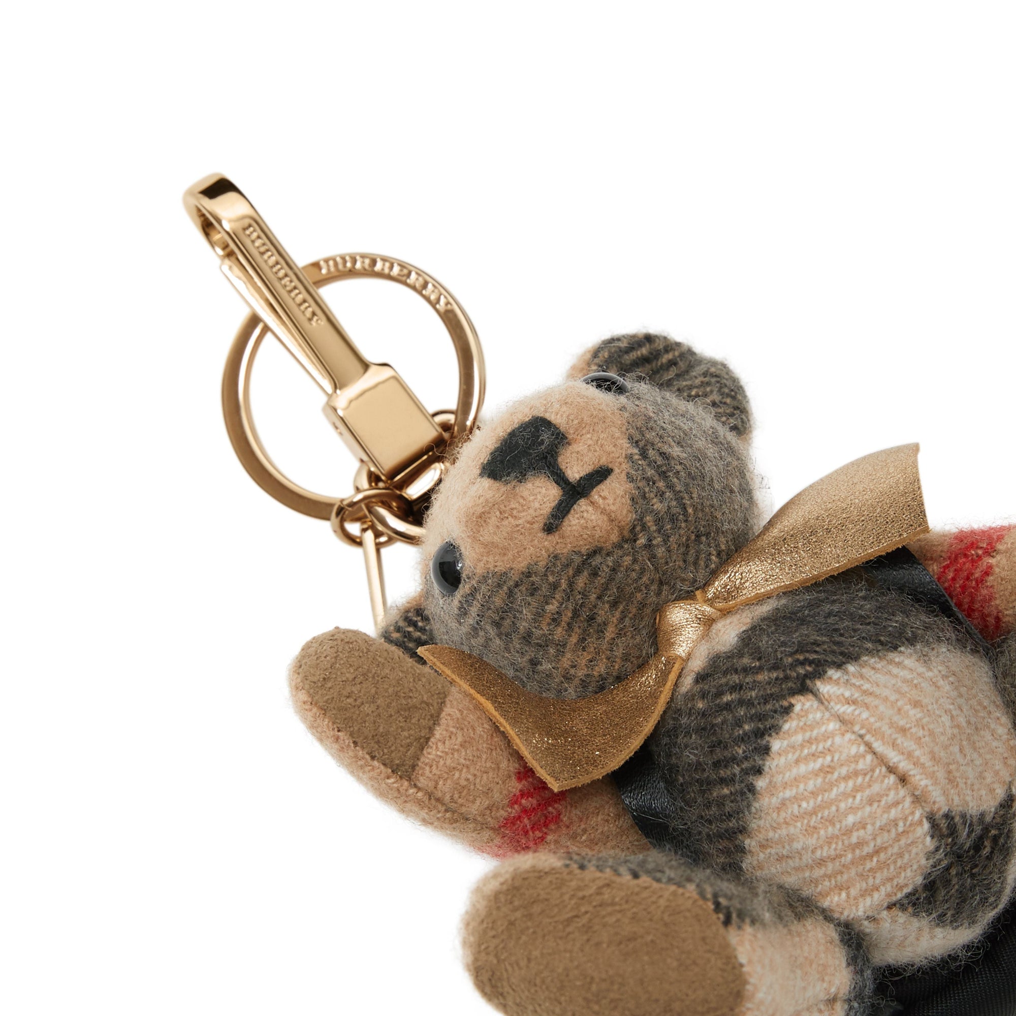 Porte-clés Thomas Bear en cachemire - Camel