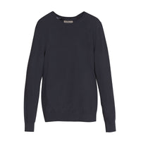 Pull en cachemire avec éléments en jacquard à motif check - Dark Grey Melange
