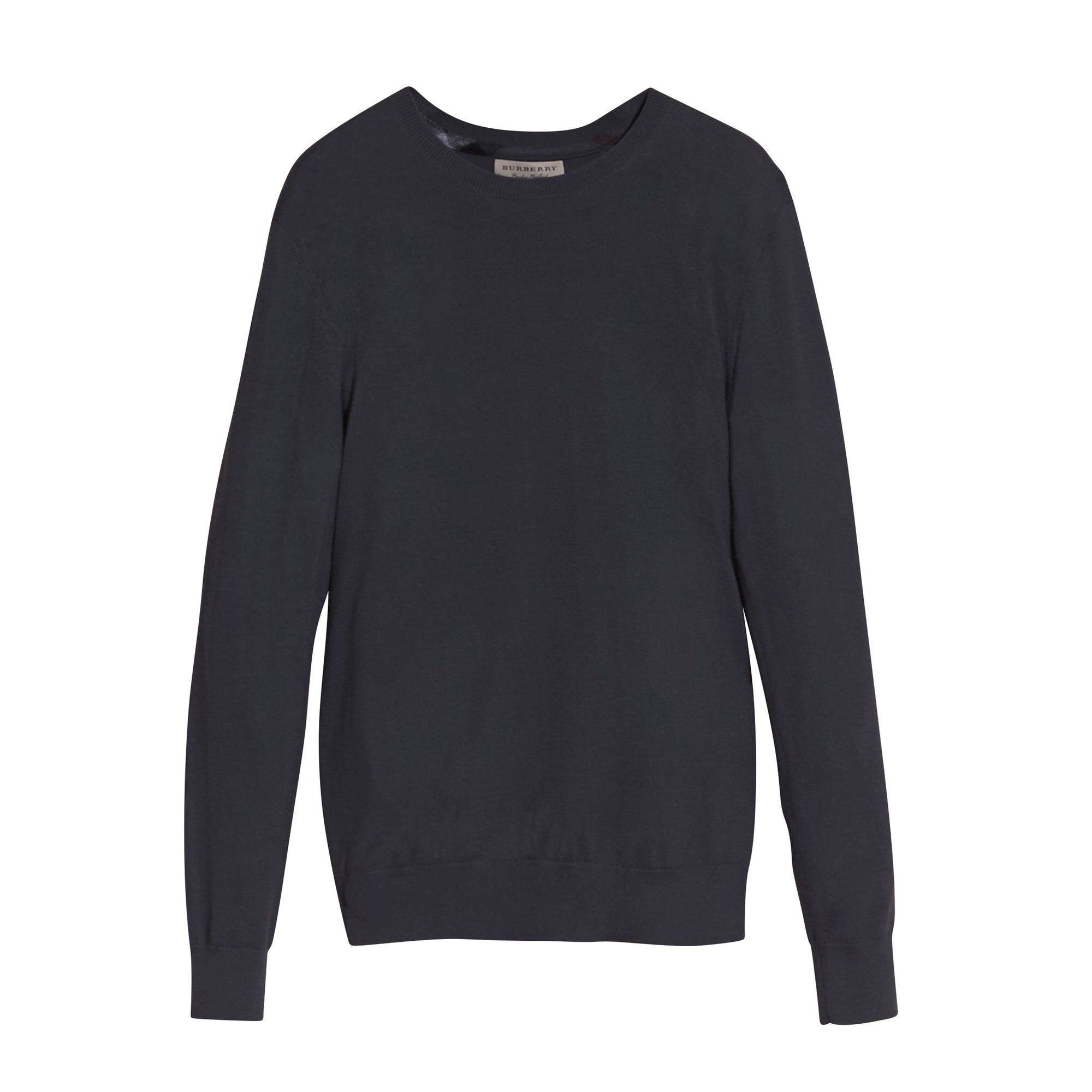 Pull en cachemire avec éléments en jacquard à motif check - Dark Grey Melange
