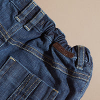 Jean stretch avec détails à motif check - Blue