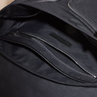 Sac Messenger avec détails en cuir - Black