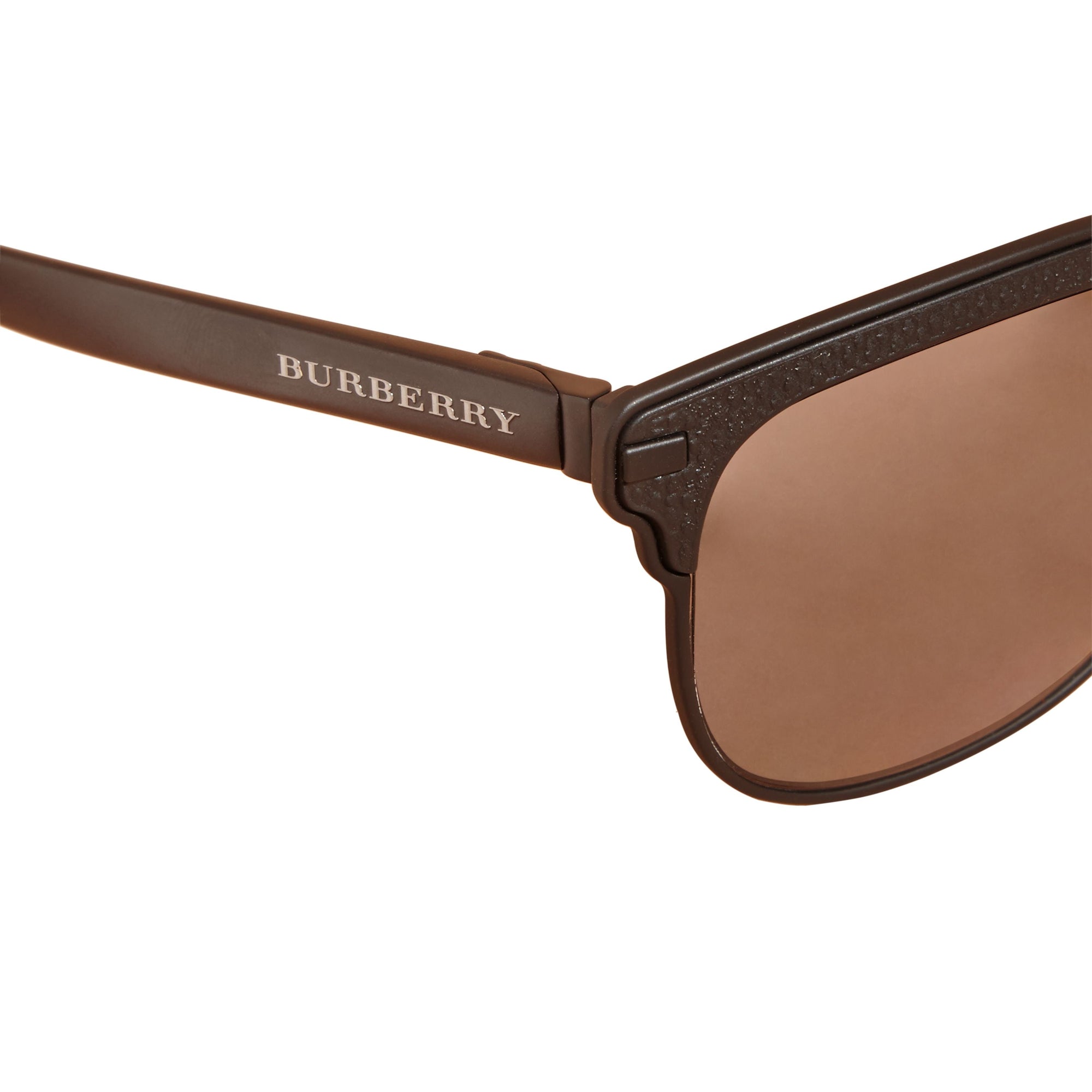 Lunettes de soleil carrées avec face texturée - Black