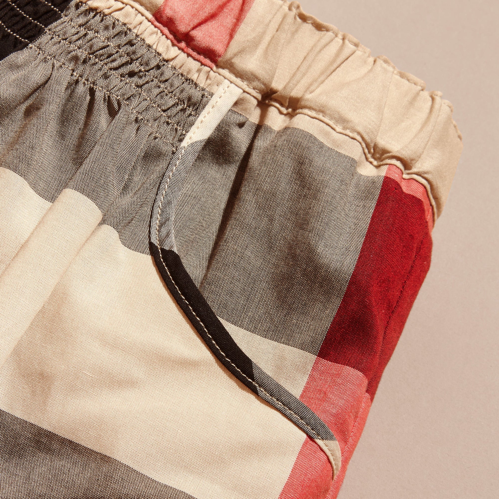 Jupe ruchée en coton check - New Classic Check