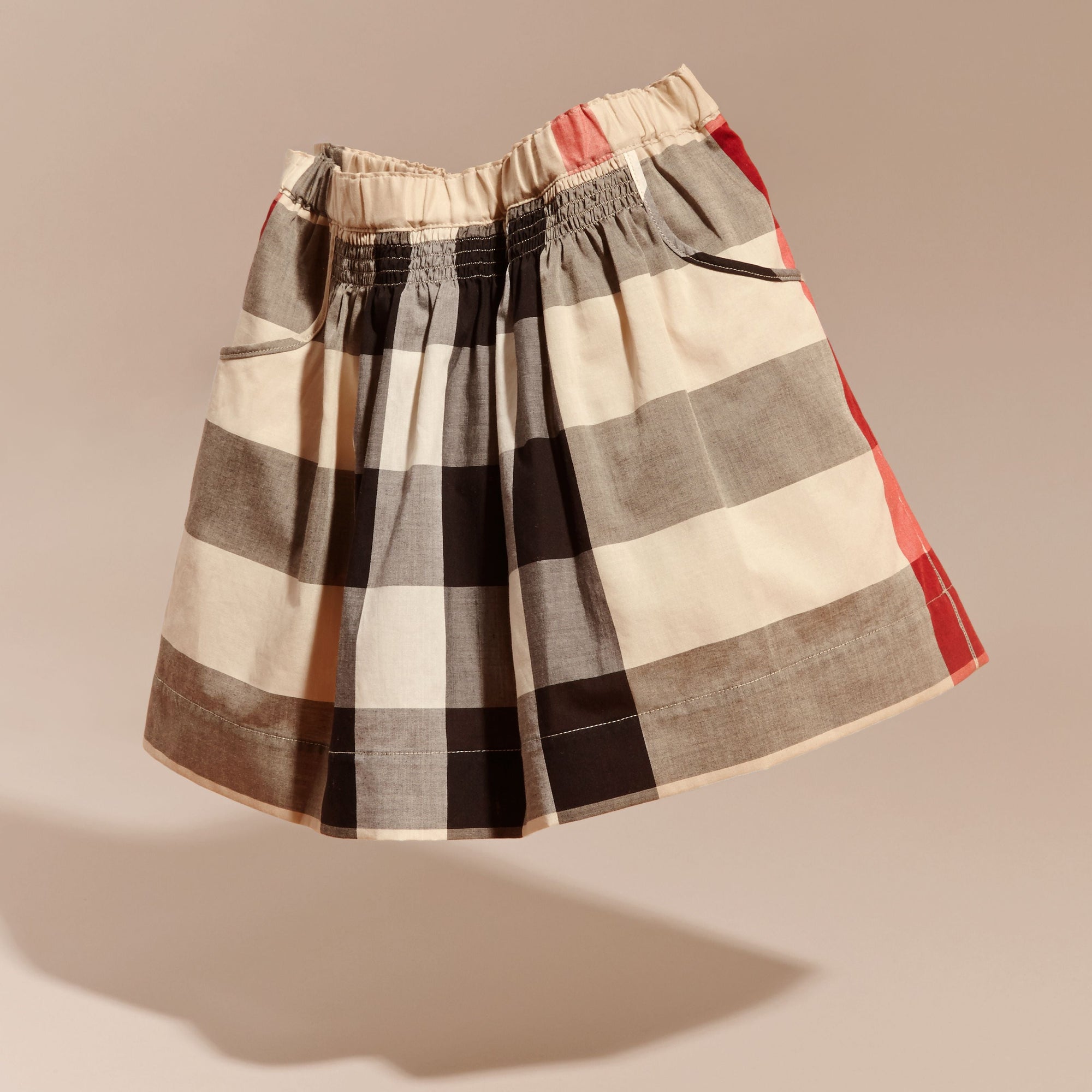 Jupe ruchée en coton check - New Classic Check