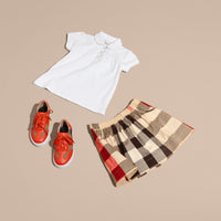 Jupe ruchée en coton check - New Classic Check