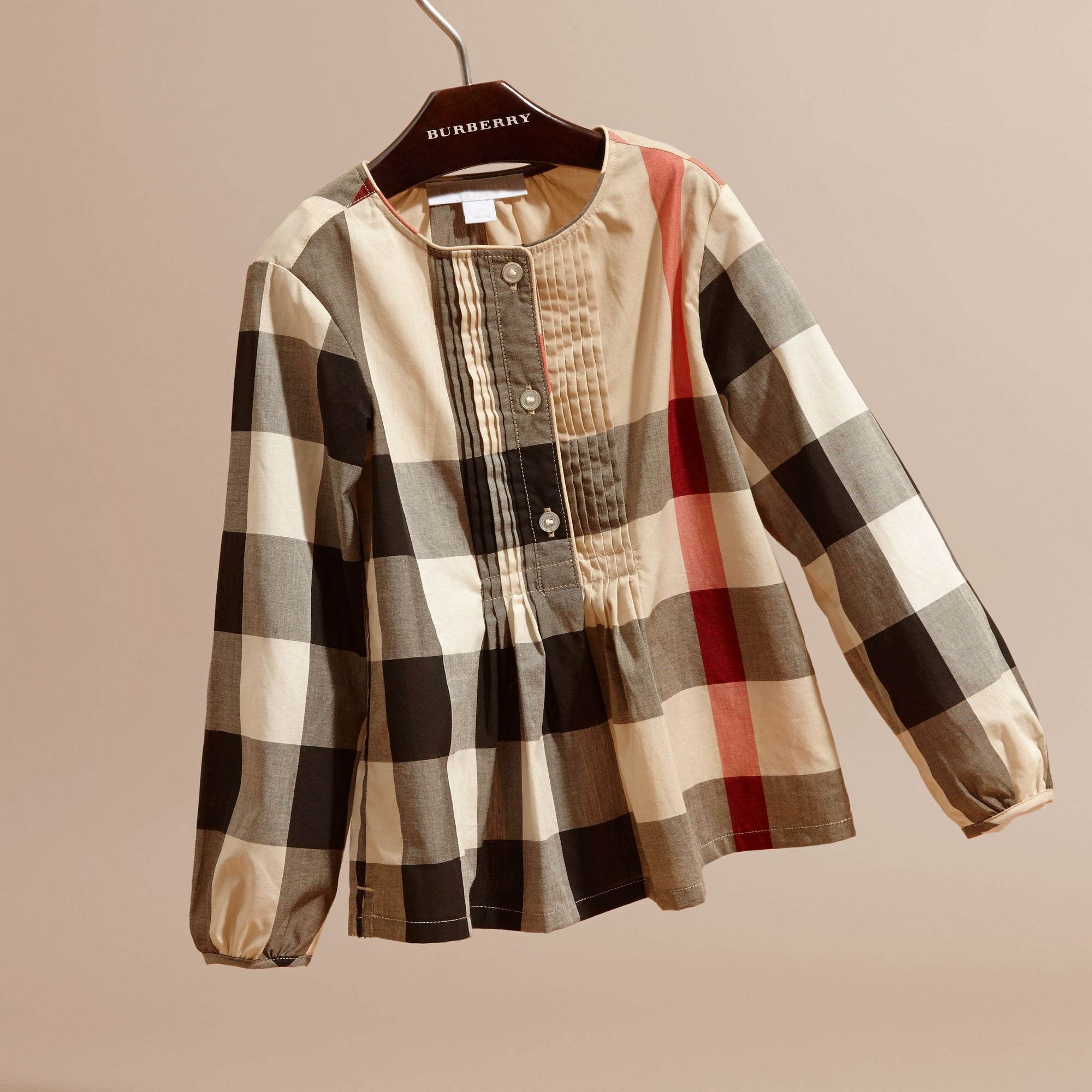Chemisier en coton à motif check avec nervures - New Classic Check