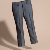 Pantalon ajusté en laine - Airforce Blue