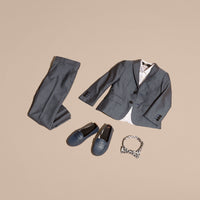Pantalon ajusté en laine - Airforce Blue