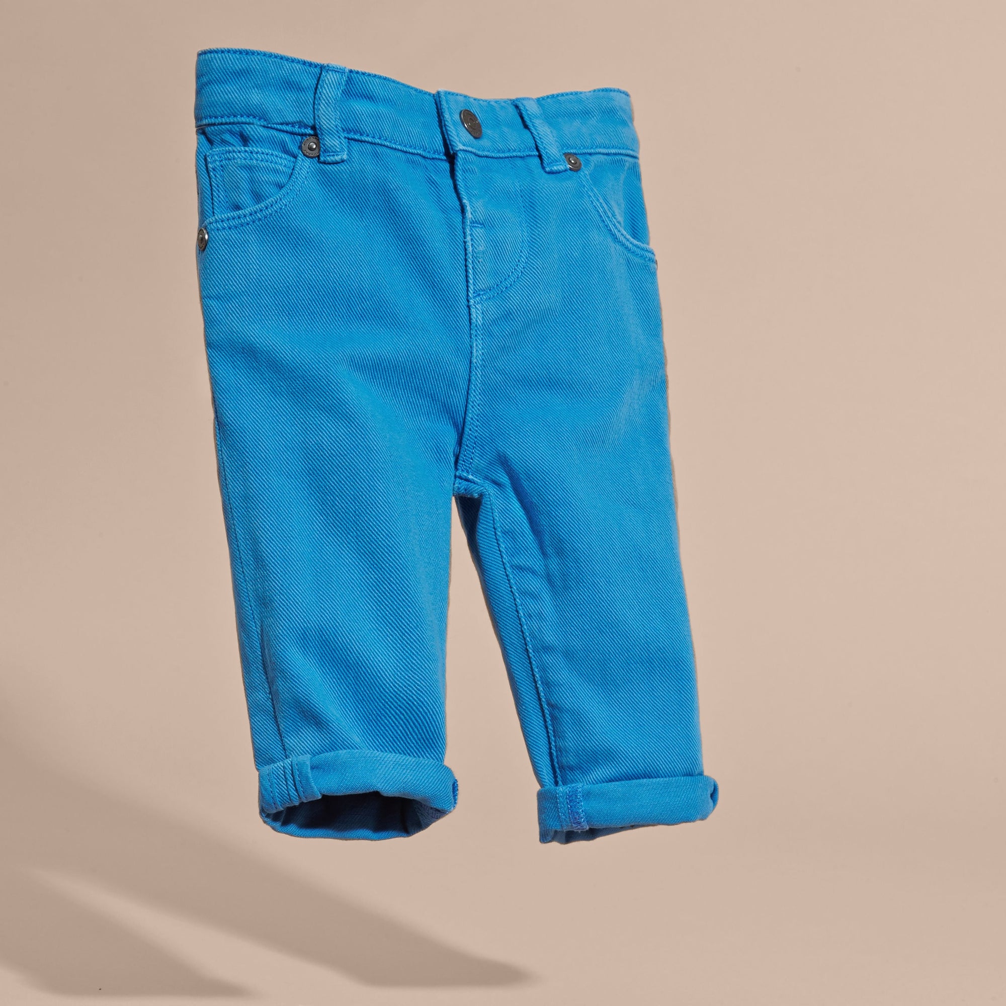 Jean skinny avec détails check - Chalk Blue