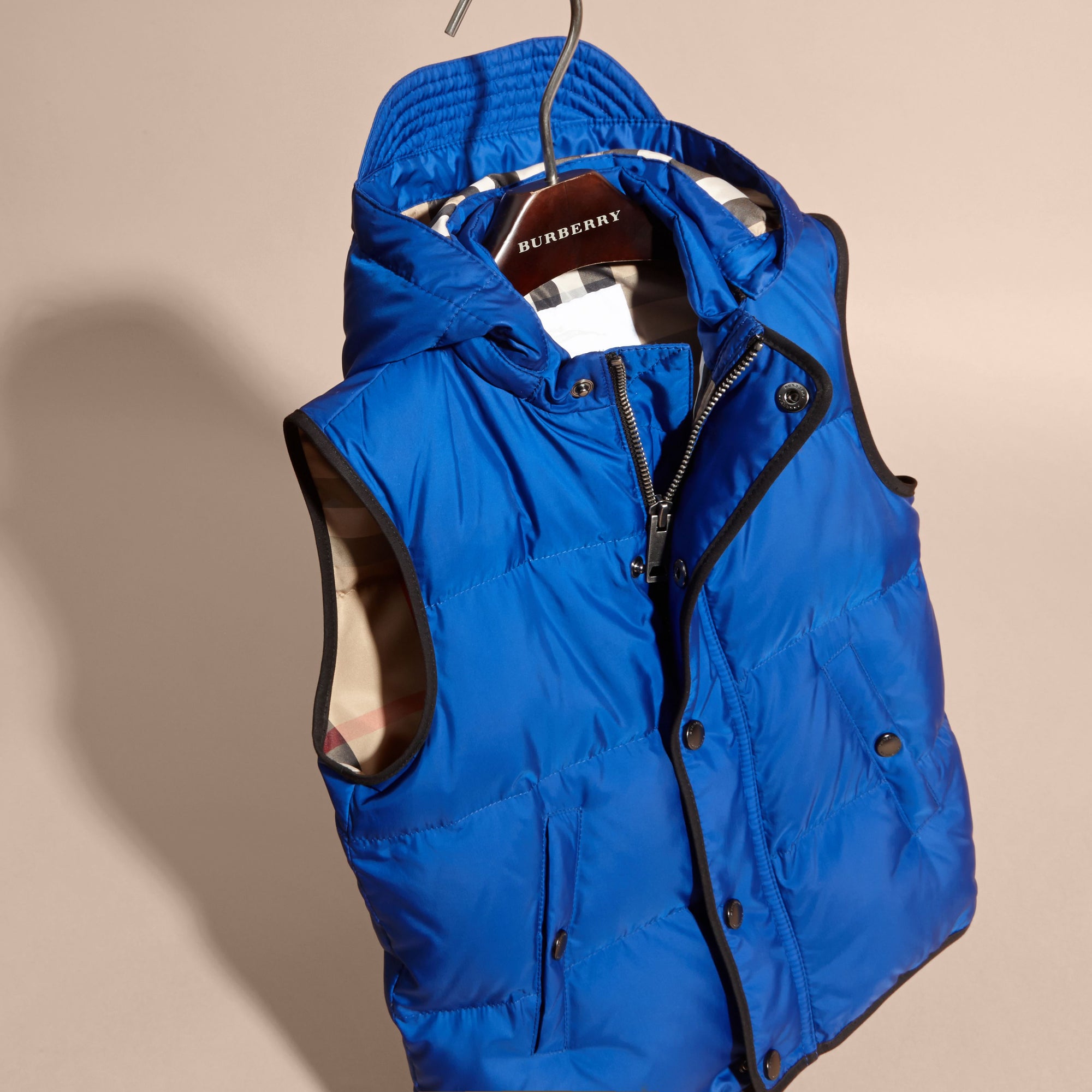 Veste sans manches rembourrée avec capuche - Brilliant Blue