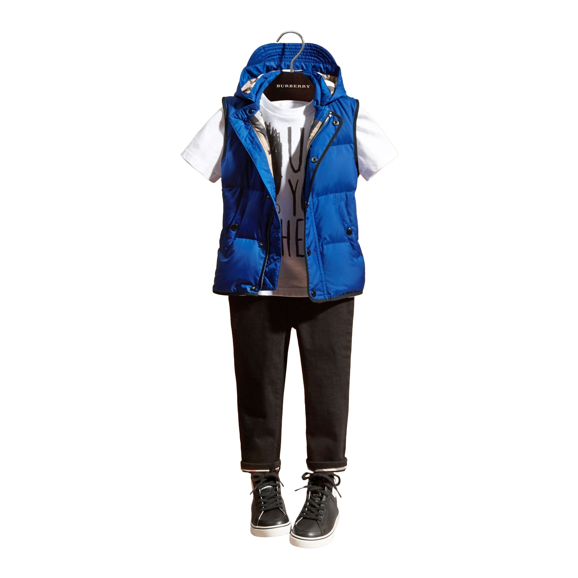 Veste sans manches rembourrée avec capuche - Brilliant Blue