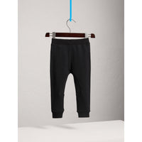 Pantalon de survêtement en coton avec cordon de serrage - Black