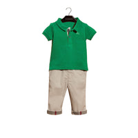 Polo en piqué de coton - Bright Pigment Green