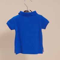 Polo en piqué de coton - Brilliant Blue