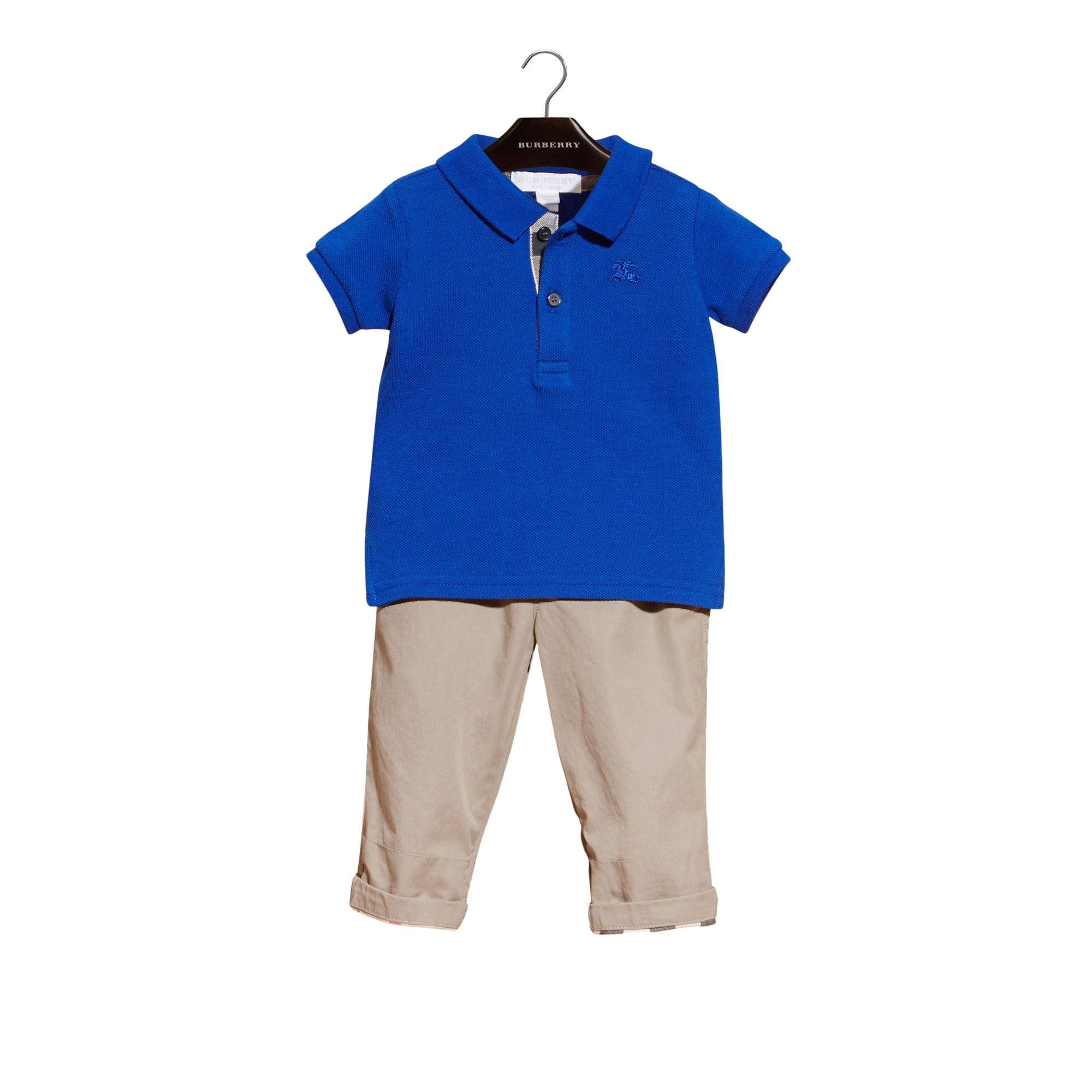 Polo en piqué de coton - Brilliant Blue