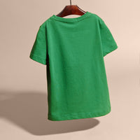 T-shirt à col ras du cou en coton - Bright Pigment Green