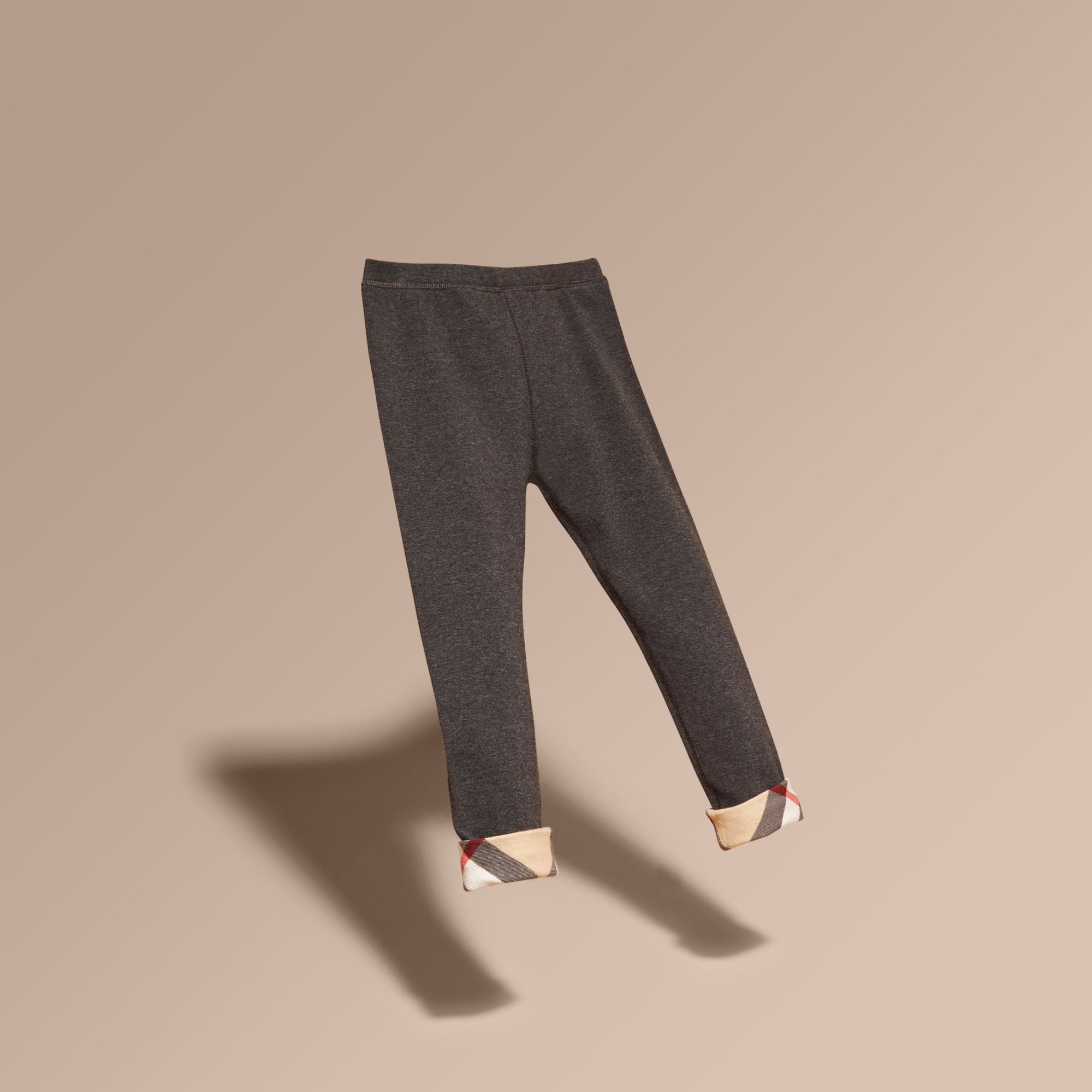 Legging en coton extensible - Mid Grey Melange
