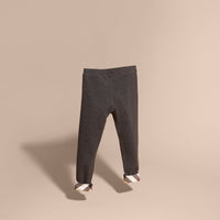 Legging en coton extensible - Mid Grey Melange
