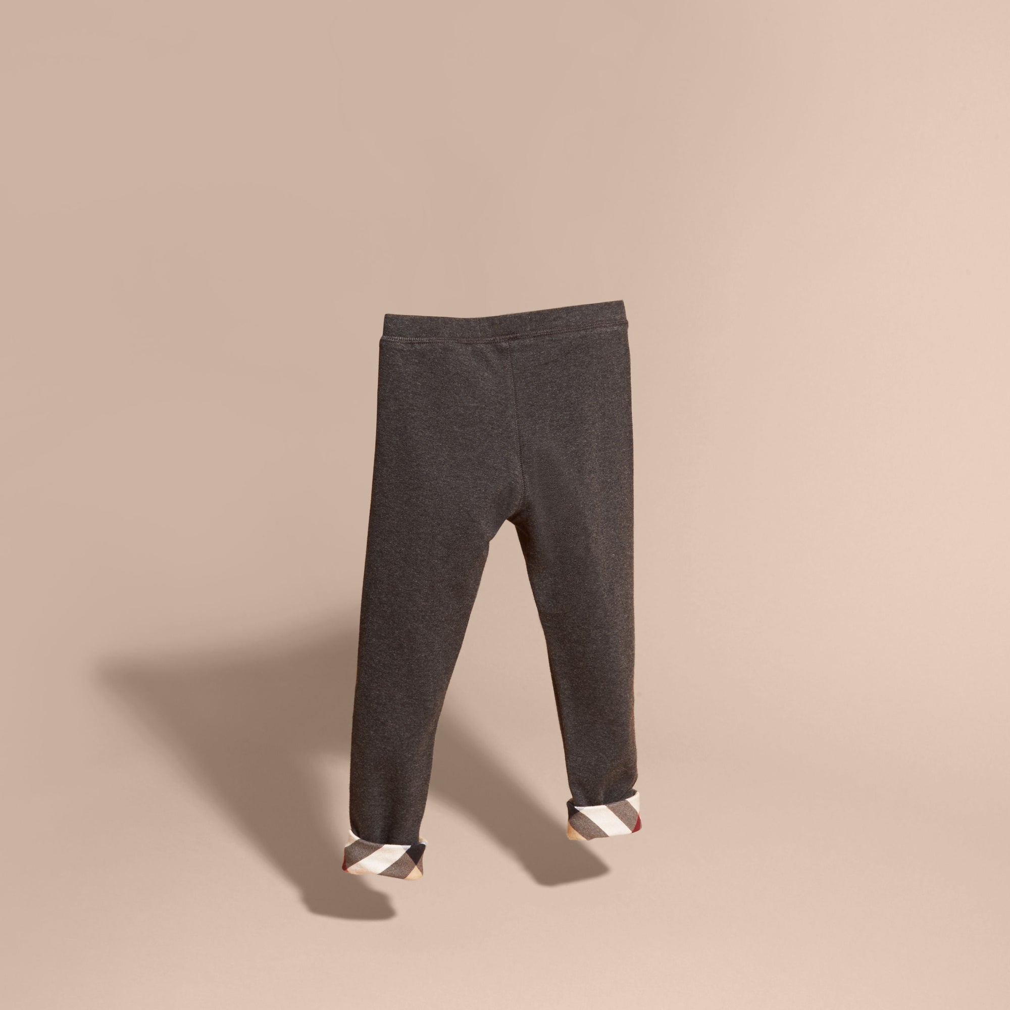 Legging en coton extensible - Mid Grey Melange