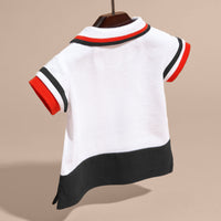 Polo en piqué de coton à rayures - Claret